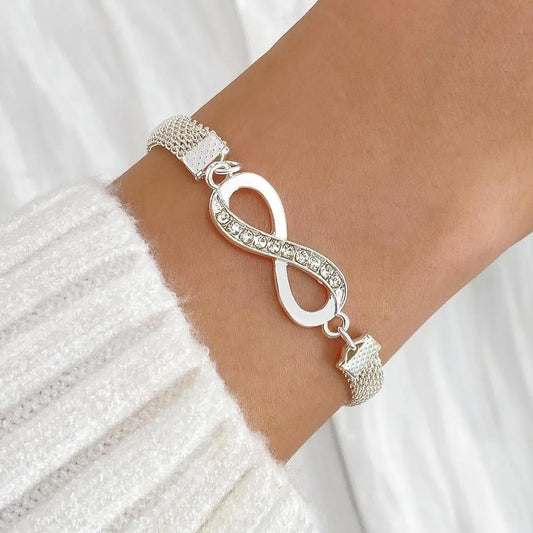 3Pcs/Set Infinity Cute Trendy Bracelets for Women & Girls