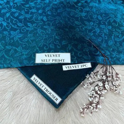 2 Pcs Women's Unstitched Printed Suit