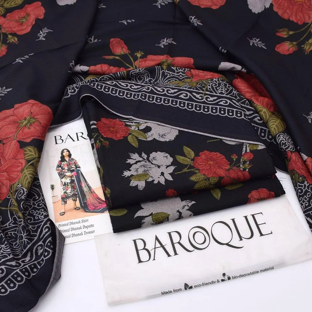 3pc women unstitched printed suit