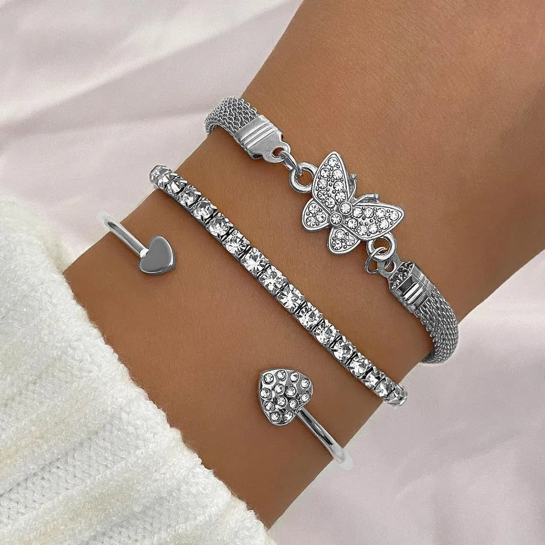 3Pcs/Set Infinity Cute Trendy Bracelets for Women & Girls