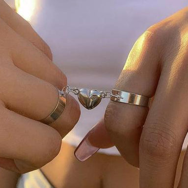 Trendy Magnetic Couple Rings