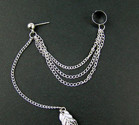 Trendy silver Earcuffs